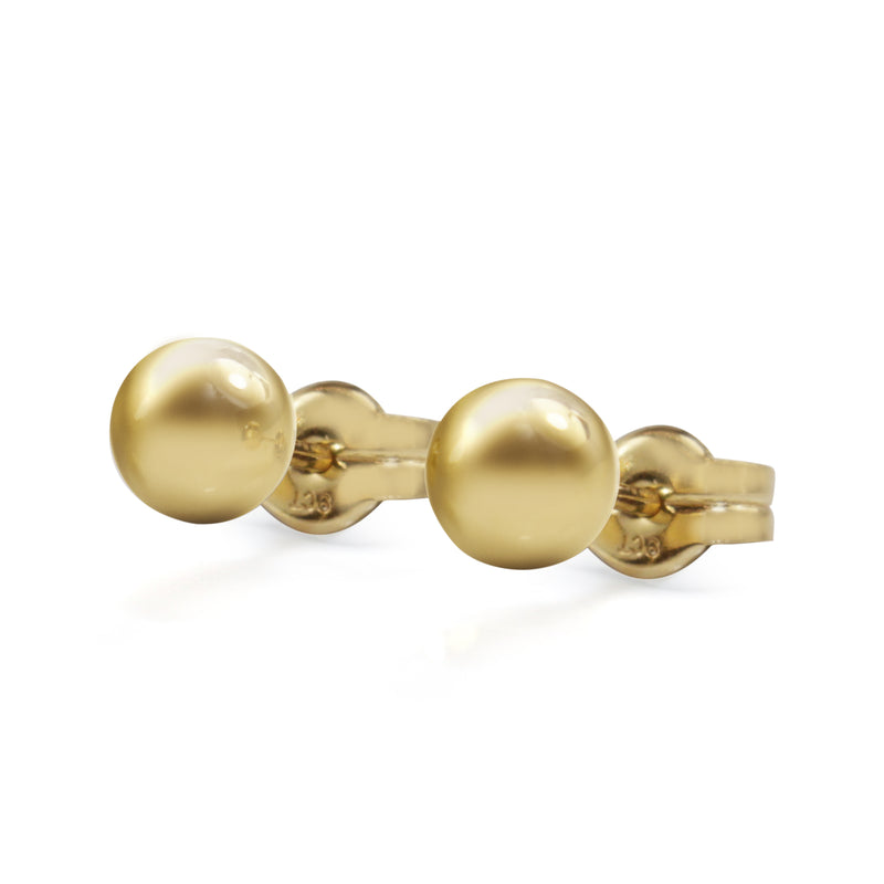 9ct Yellow Gold 5mm Ball Stud Earrings