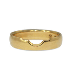 18ct Yellow Gold Fitted Cut Out Band Ring