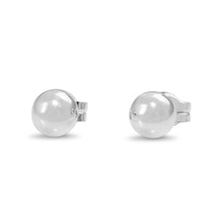 9ct White Gold 4.8mm Ball Stud Earrings