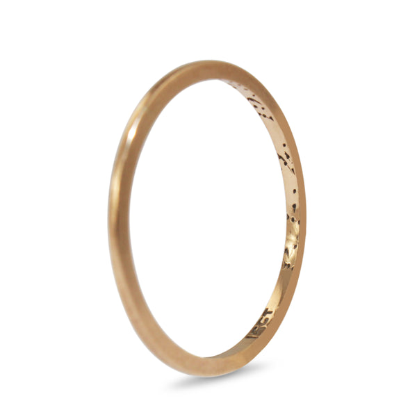 15ct Yellow Gold Antique Spacer Band Ring