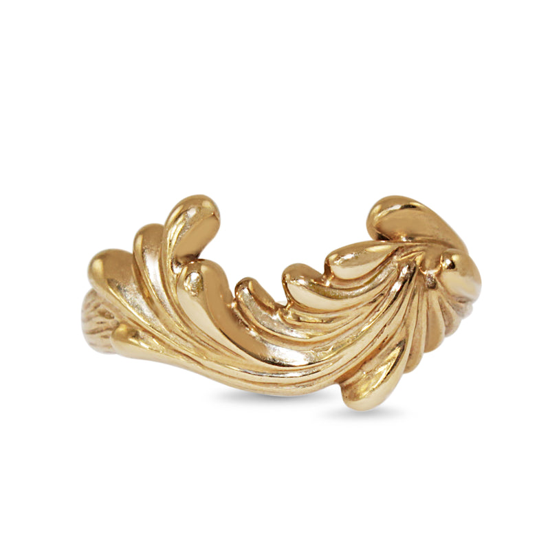 9ct Yellow Gold Wave Ring