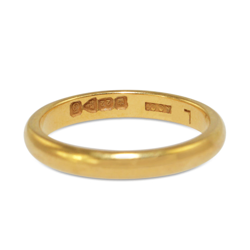 22ct Yellow Gold Antique Band Ring