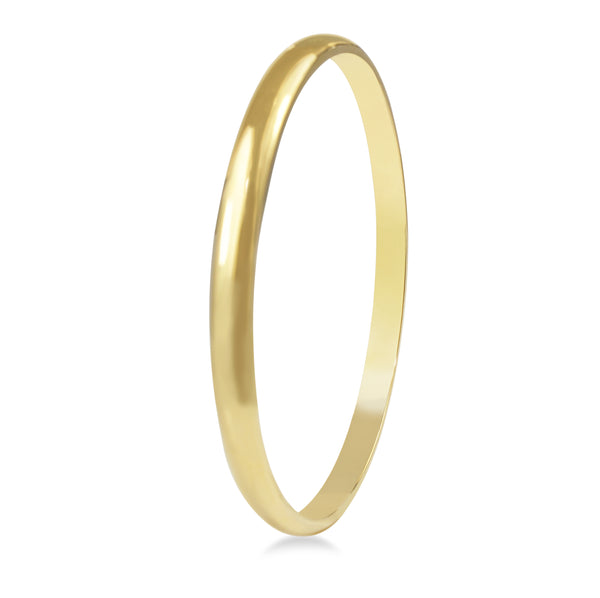 18ct Yellow Gold Solid Round Bangle