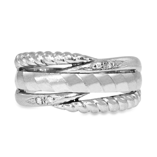 Platinum Fancy Diamond Band Ring