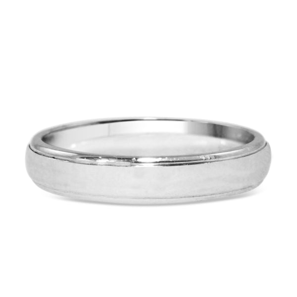 Platinum Polished 3.7mm Band Ring