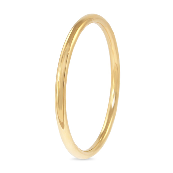 9ct Yellow Gold Hollow All Round Golf Bangle