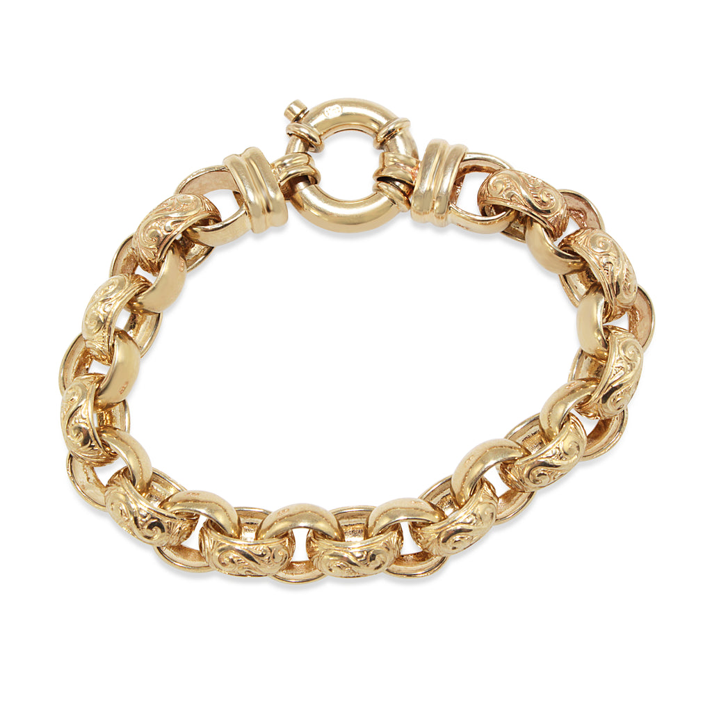 Mini Star Charm Belcher Bracelet 18Kt Gold Plated - True Rocks