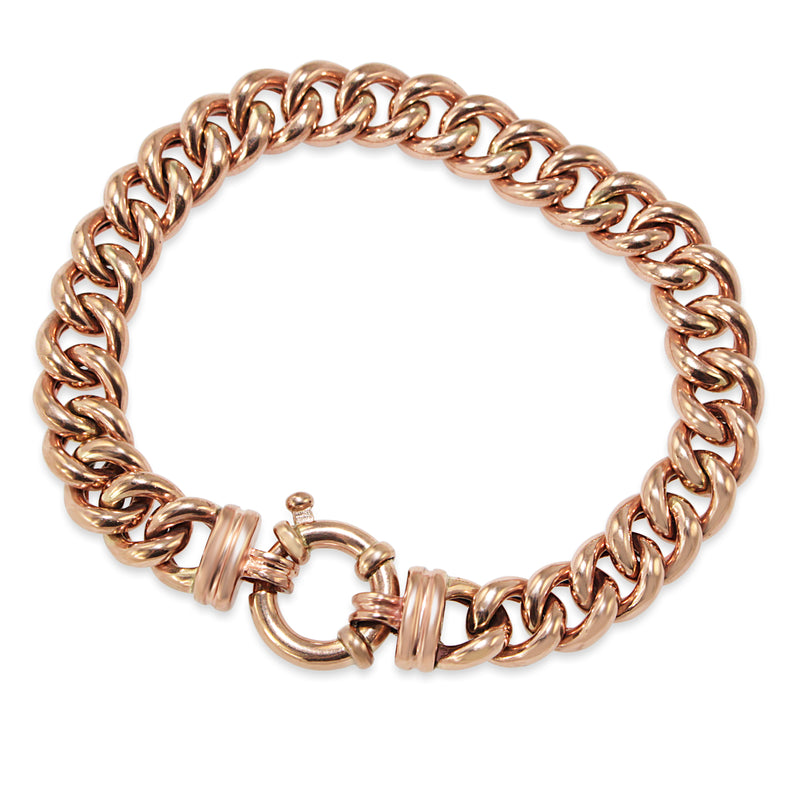 Rose gold on sale curb link bracelet