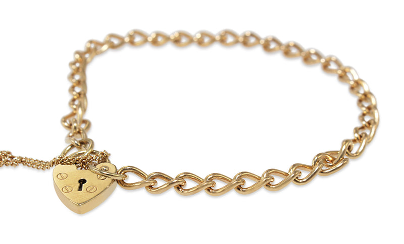 9ct Yellow Gold Fine Curb Link Bracelet