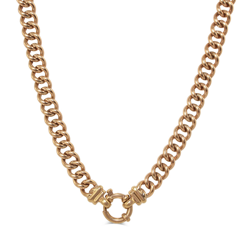 9ct Yellow Gold Curb Link Chain Necklace