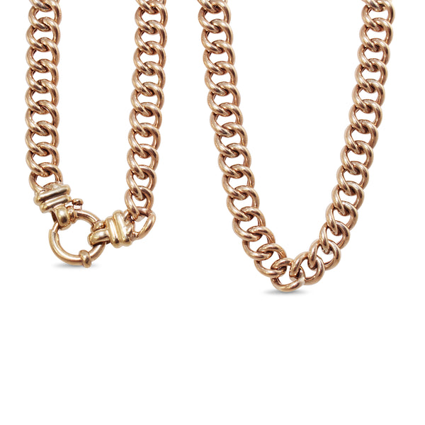 9ct Yellow Gold Curb Link Chain Necklace