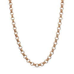 9ct Rose Gold Estate Belcher Link Necklace