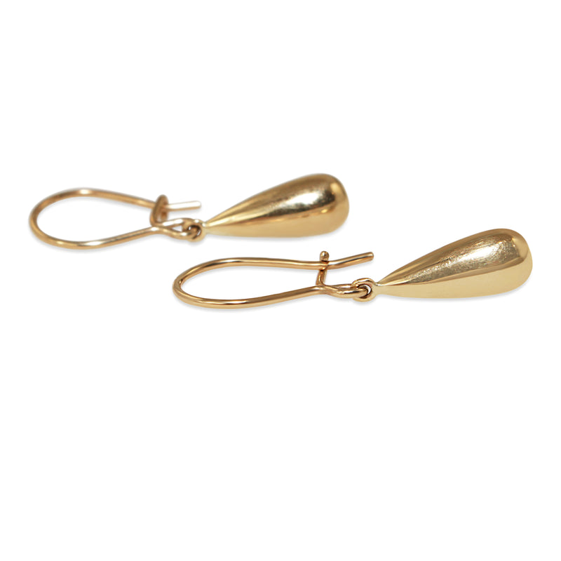 9ct Yellow Gold Tear Drop Earrings