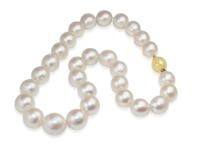 13 - 16mm South Sea Pearls on 9ct Yellow Gold Clasp